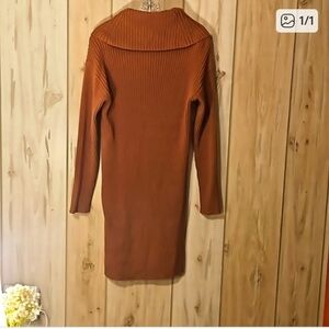 Miss Me Brown Long Sleeve Dress